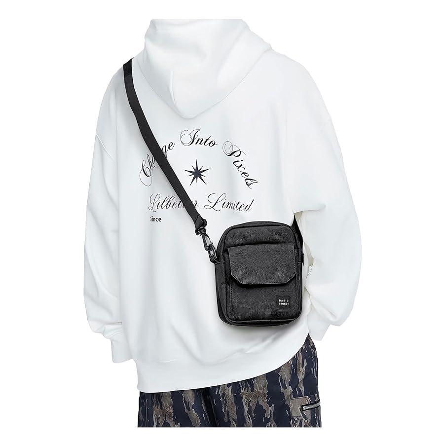 ミュージシャン buddix Mini Shoulder Bag FANTASTICS Round Mini Shoulder Bag for Women, Canvas Mini Crossbody Bag